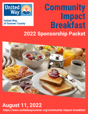 2022 Community Breakfast cover of Sponsor packet