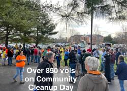 volunteers at Community Cleanup Day on December 16 2023