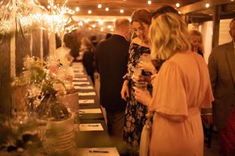 2022 Gala guests at silent auction