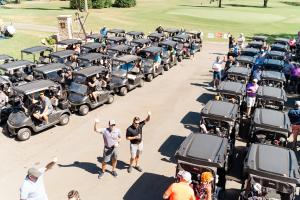 2022 Golfers ready for shotgun start