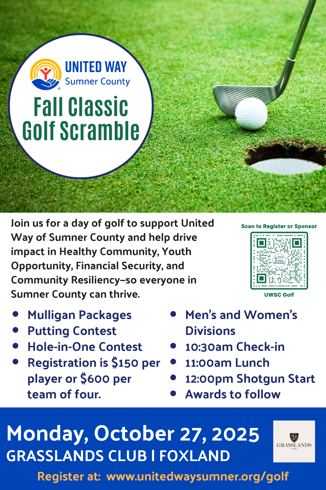 2025 UWSC Golf postcard