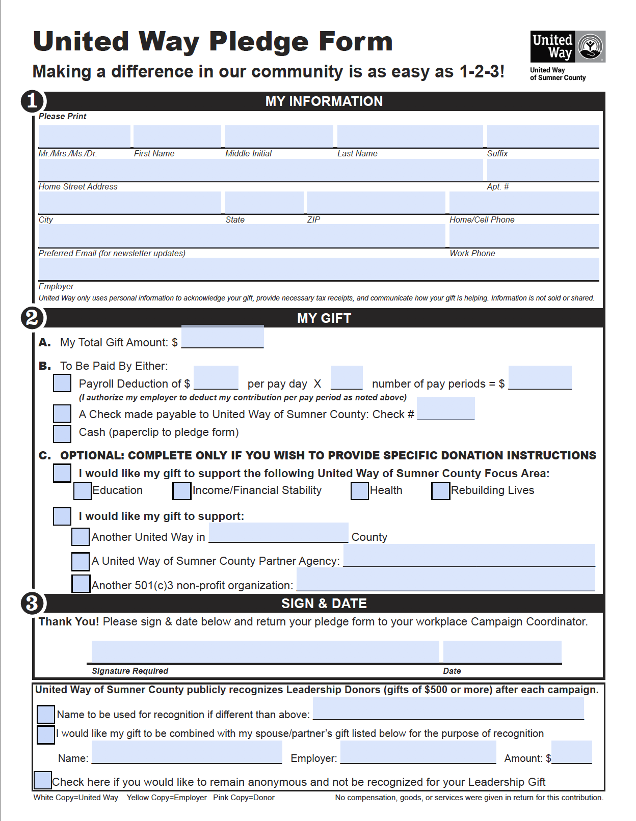 Pledge Form