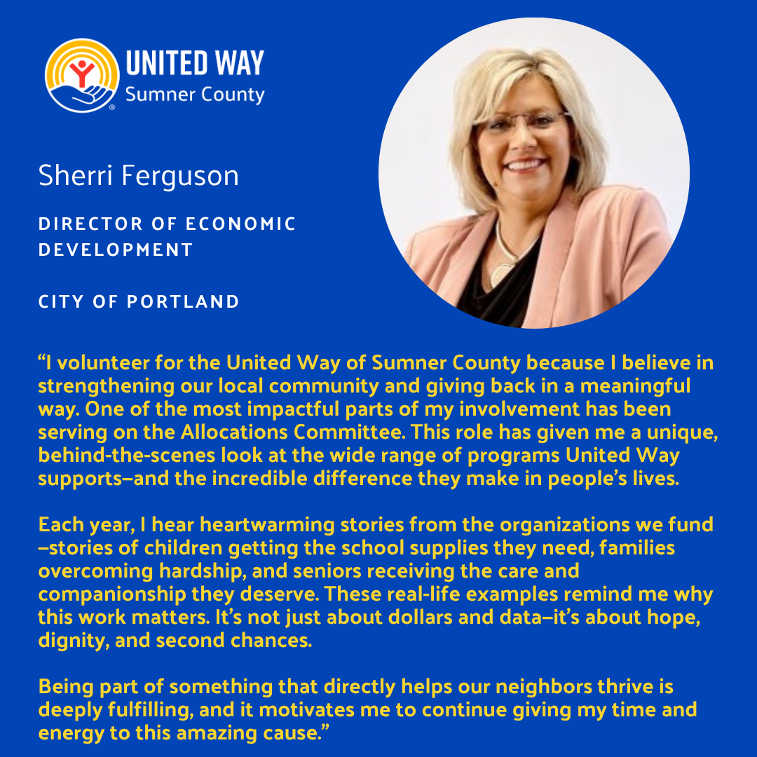 Sherri Ferguson volunteer quote