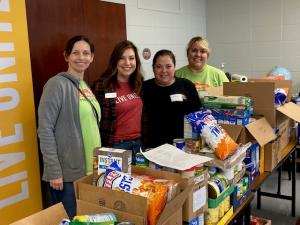 Erin with Servpro volunteers