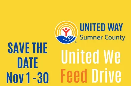 Save the Date United We Feed Drive Nov 1 - 30, 2025