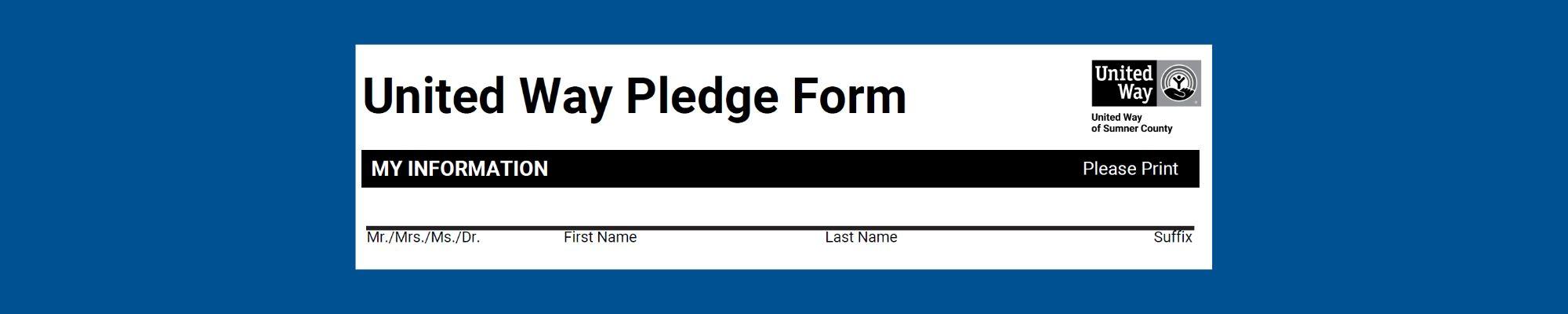 top of UWSC pledge form