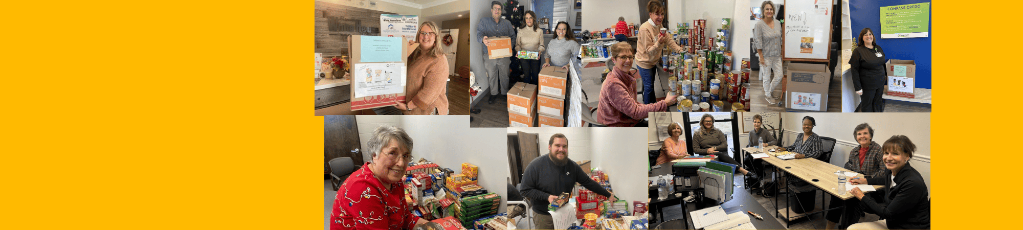 collage of pics from 2024 United We Feed Drive