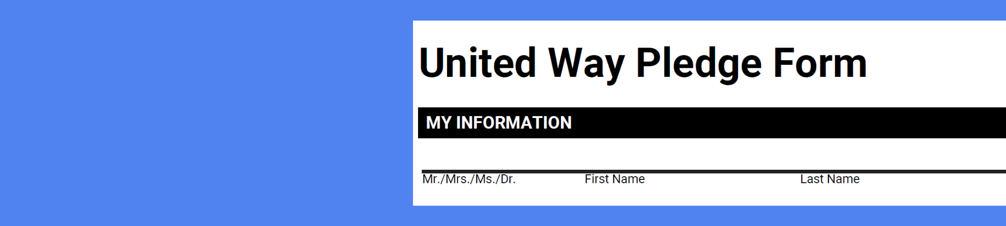 top of UWSC pledge form