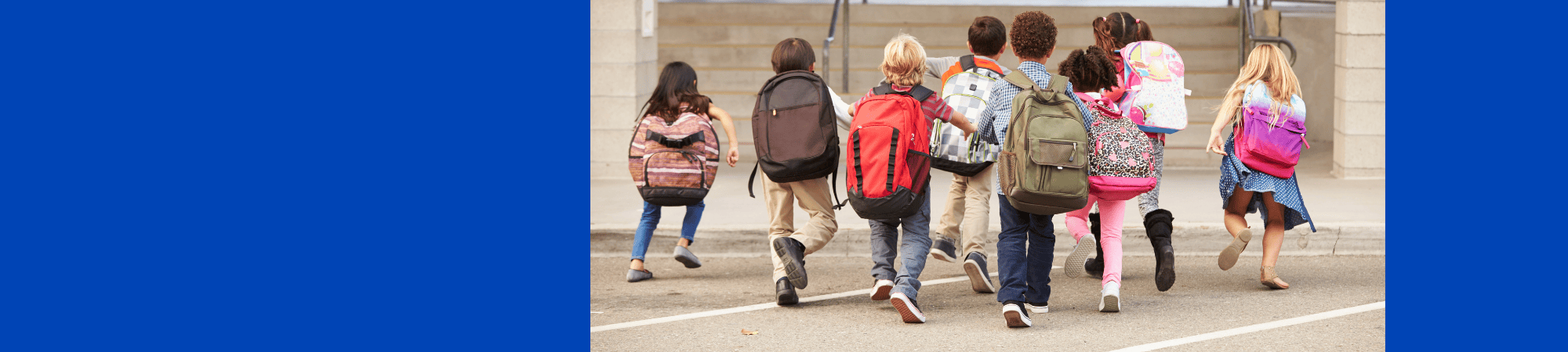kids with backpacks